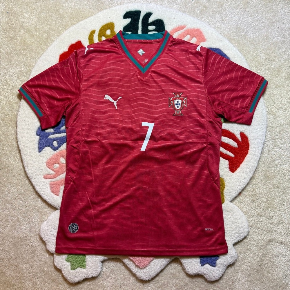 Puma Portugal Ronaldo 7 Soccer Jersey Red DryCell Mens Size Large